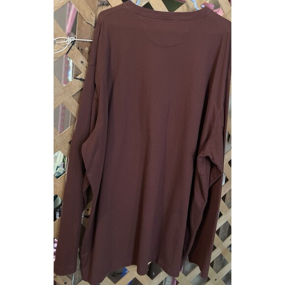 DULUTH Trading Co. Brown Long Sleeved Henley Shirt Men's LongTail 3XL - Picture 7 of 8